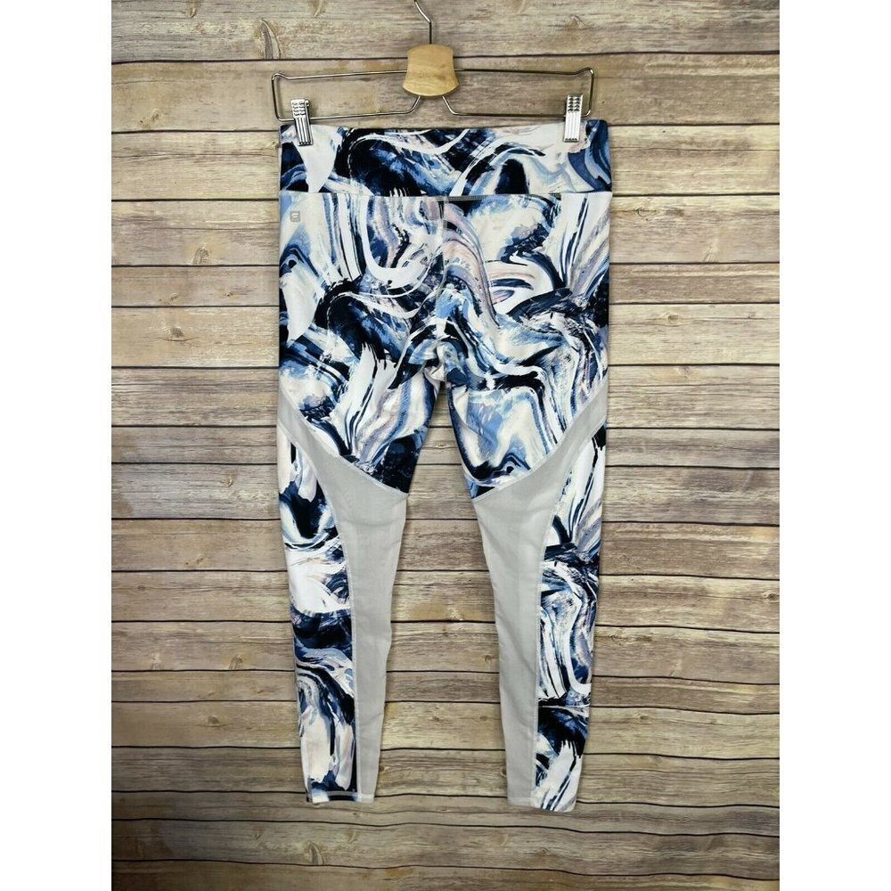 Fabletics Medium Swirl Print Leggings Mesh Inserts - image 6